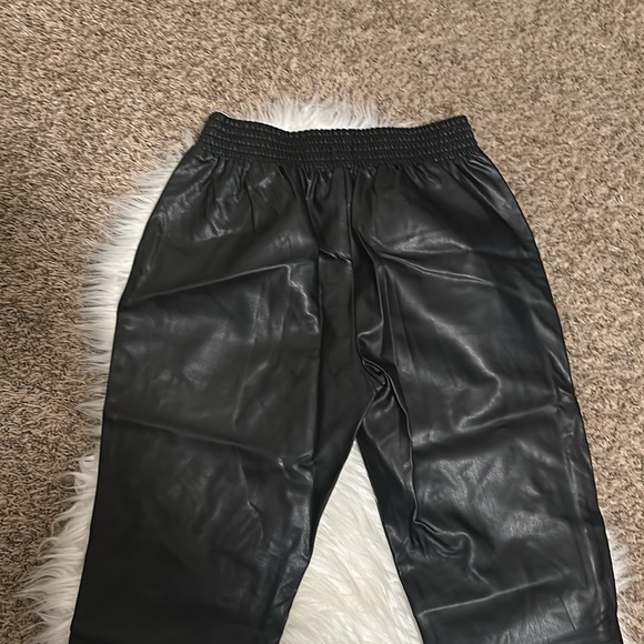 River Island Faux Leather Jogger Pants - Picture 9 of 11